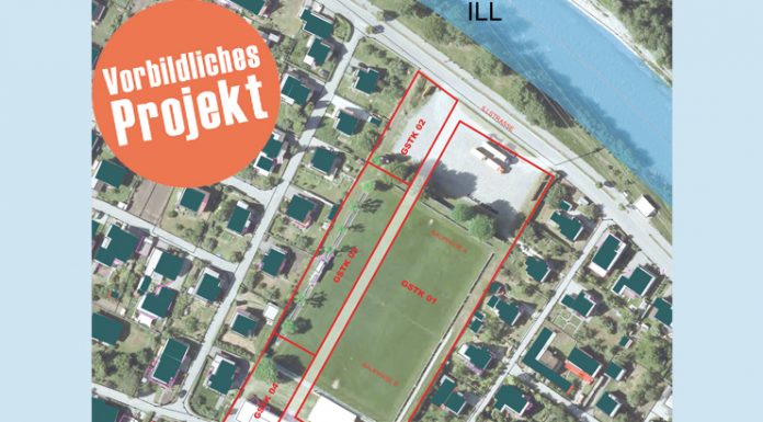 Teamwork für den Traum Der alte Nenzinger Fußballplatz liegt in bester Wohnlage mitten in der „Siedlung”. Mit einem vielbeachteten Projekt will die Marktgemeinde das ganze Potenzial dieser Fläche nutzen.