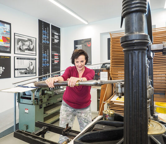 Entschleunigung an der Druckerpresse