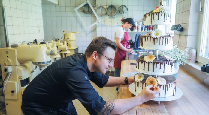 Meisterhaft mit Zuckerguss und Schokolade