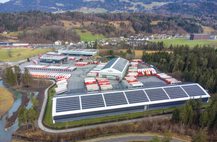 Mit 200 Lkw umweltbewusst unterwegs